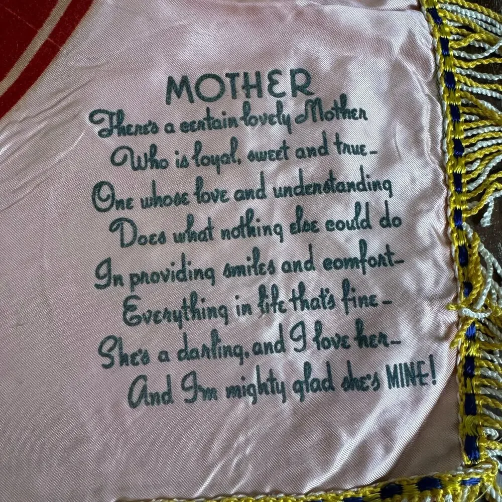 WWII US Army Air Forces Sheppard Field TX‎ Pink Flocked Mother Satin Pillow Case